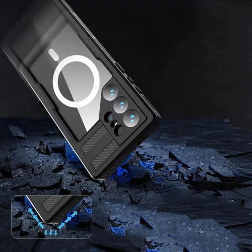 Samsung Galaxy S24 Ultra Fekete ShellBox Vízálló IP68 Tok-5949419119734 3 kép