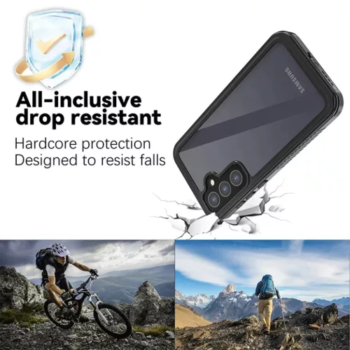 ShellBox - Vízálló IP68 tok - Samsung Galaxy A55 5G - Fekete-5949419119697 4 kép