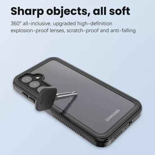 ShellBox - Vízálló IP68 tok - Samsung Galaxy A55 5G - Fekete-5949419119697 6 kép