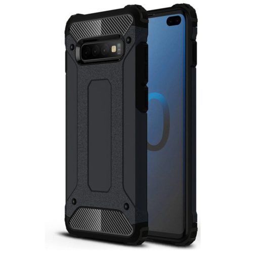  Techsuit - Hibrid Páncél - Samsung Galaxy S10 Plus - Fekete tok-5949419058590 8 kép