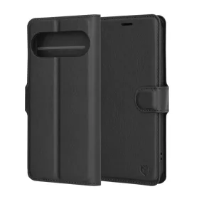  Techsuit - Bőrtok - Google Pixel 9 Pro / 9 - Fekete tok