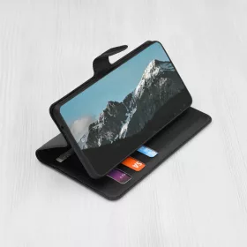  Techsuit - Bőr tok - Samsung Galaxy A15 4G / A15 5G - Fekete-5949419123755 2 kép