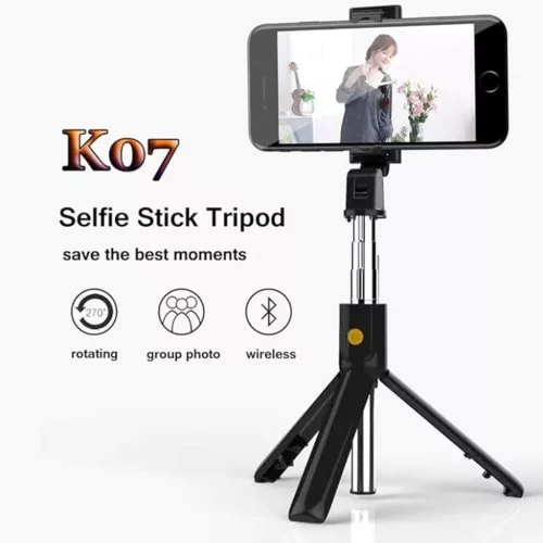  Techsuit - Önbot (K07) - Kompakt háromlábú tartó Bluetooth távi-5949419123380 3 kép
