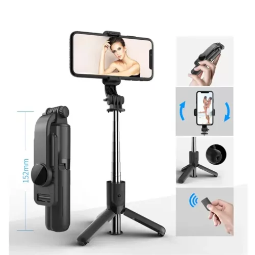  Techsuit - Mini Szelfibot (L11) - Stabil Tripod Bluetooth Időzítőv-5949419122567 2 kép