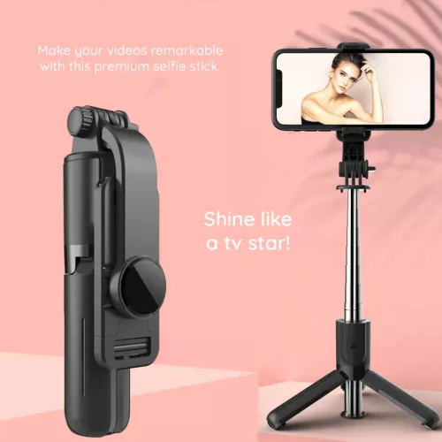  Techsuit - Mini Szelfibot (L11) - Stabil Tripod Bluetooth Időzítőv-5949419122567 5 kép
