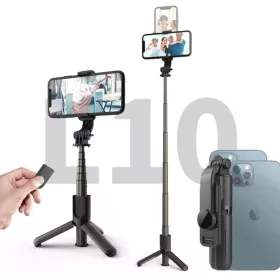  Techsuit - Mini Selfie Bot (L10) - Stabil Állvány Bluetooth Távvez-5949419122550 2 kép