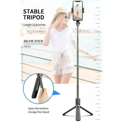 Techsuit - Szelfibot (L08) - Stabil gimbal/állvány Bluetooth távir�-5949419122505 6 kép