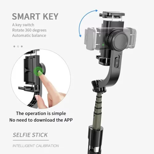 Techsuit - Szelfibot (L08) - Stabil gimbal/állvány Bluetooth távir�-5949419122505 7 kép
