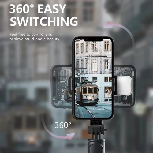  Techsuit - Szelfibot (Q03s) - Stabil állvány Bluetooth távirányí-5949419122352 6 kép