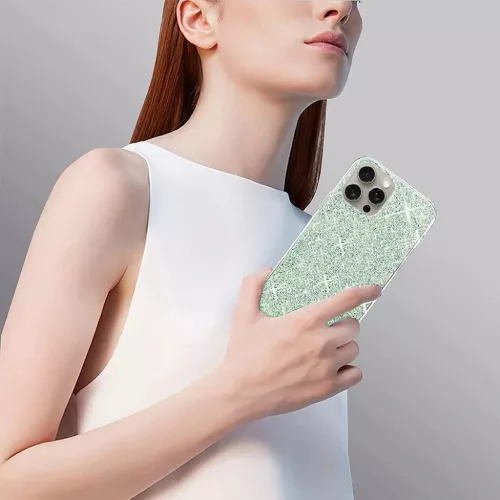  Techsuit - Csillogó Glitter - Samsung Galaxy A25 5G - Kék tok-5949419127487 9 kép