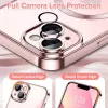 iPhone 13 - Techsuit - Luxus kristály MagSafe tok - Rózsaszín-5949419137318 4 kép