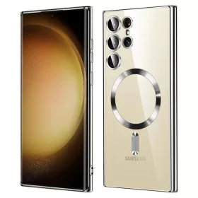  Techsuit - Luxus Kristály MagSafe - Samsung Galaxy S23 Ultra - Ezüs-5949419135482 1 kép