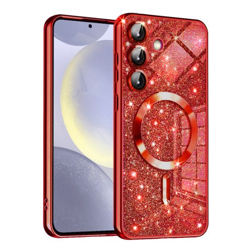  Techsuit - Luxus Csillogó Magsafe - Samsung Galaxy S24 Plus - Piros -5949419131224 1 kép
