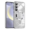  Techsuit - Luxus Csillogó MagSafe - Samsung Galaxy S24 Plus - Ezüst tok
