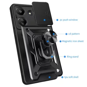 Techsuit - CamShield sorozat - Xiaomi Redmi 13C 5G / Poco M6 - Kék to-5949419129191 2 kép