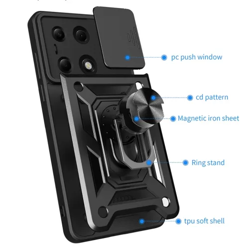  Techsuit - CamShield Sorozat - Xiaomi Redmi Note 13 Pro 4G / Poco M6 -5949419129139 4 kép