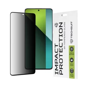    Xiaomi Redmi Note 13 Pro 5G / Poco X6 fekete Techsuit 111D teljes felületén tapadó betekintésvédő üvegfólia