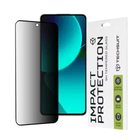    Techsuit - 111D Adatvédelmi Teljes Ragasztás - Xiaomi 13T / 13T Pro - Fekete üvegfólia