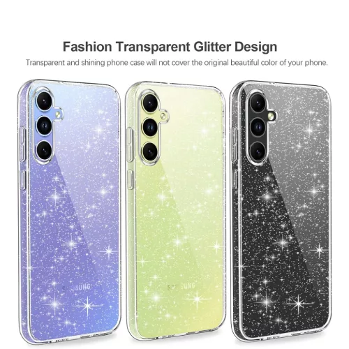  Techsuit - SparkleSkin sorozat - Samsung Galaxy A54 - Átlátszó tok-5949419147355 3 kép