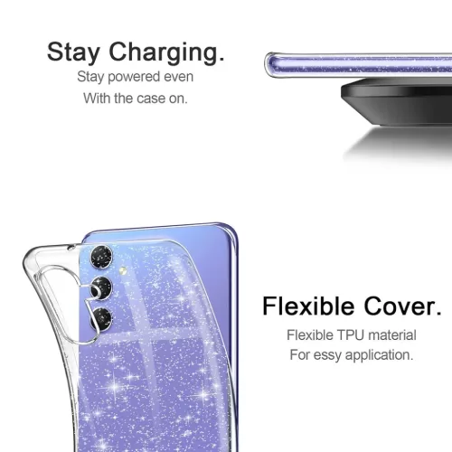  Techsuit - SparkleSkin sorozat - Samsung Galaxy A54 - Átlátszó tok-5949419147355 4 kép