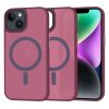 Techsuit - HaloFrost MagSafe Sorozat - iPhone 14 - Bordó tok-5949419148130 2 kép