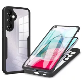    Techsuit - ColorVerse 360 sorozat + kijelzővédő - Samsung Galaxy A14 4G / A14 5G - Fekete tok