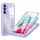  Techsuit - ColorVerse 360 sorozat + képernyővédő - Samsung Galaxy A14 4G / A14 5G - Lila tok