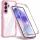  Techsuit - ColorVerse 360 Sorozat + Képernyővédő - Samsung Galaxy A35 5G - Rózsaszín tok
