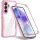  Techsuit - ColorVerse 360 Sorozat + Kijelzővédő - Samsung Galaxy A55 5G - Rózsaszín tok