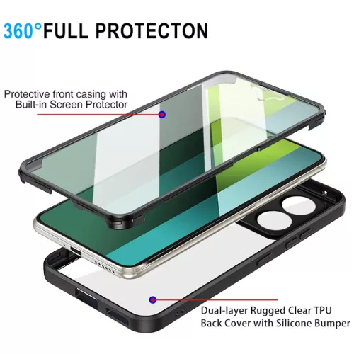  Techsuit - ColorVerse 360 Sorozat + Képernyővédő - Xiaomi Redmi N-5949419151185 5 kép