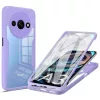  Techsuit - ColorVerse 360 Sorozat + Képernyővédő - Xiaomi Redmi A3 - Lila tok