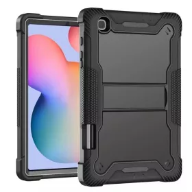   Samsung Galaxy Tab S6 Lite 10.4 P610/P615 Fekete Techsuit - Rugged TabShell + Képernyővédő tok