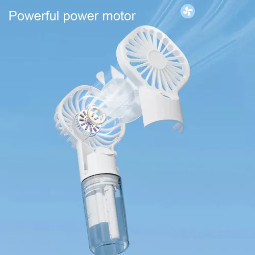 Techsuit - Kézi Ventilátor (G10) - Hordozható, párásítóval, né-5949419156562 6 kép