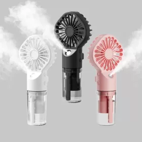 Techsuit - Kézi Ventilátor (G10) - Hordozható, párásítóval, né-5949419156555 2 kép