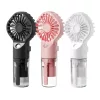 Techsuit - Kézi Ventilátor (G10) - Hordozható, párásítóval, né-5949419156555 7 kép