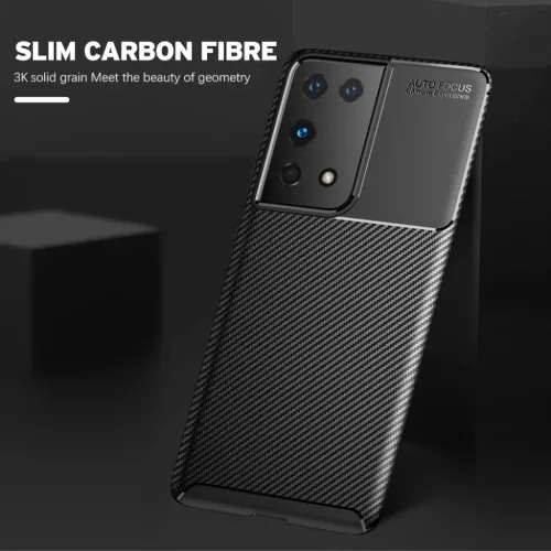 Samsung Galaxy S21 Ultra 5G Techsuit - CarbonFiber - Fekete tok-5949419161658 4 kép