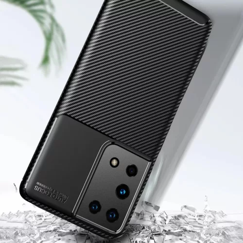Samsung Galaxy S21 Ultra 5G Techsuit - CarbonFiber - Fekete tok-5949419161658 6 kép