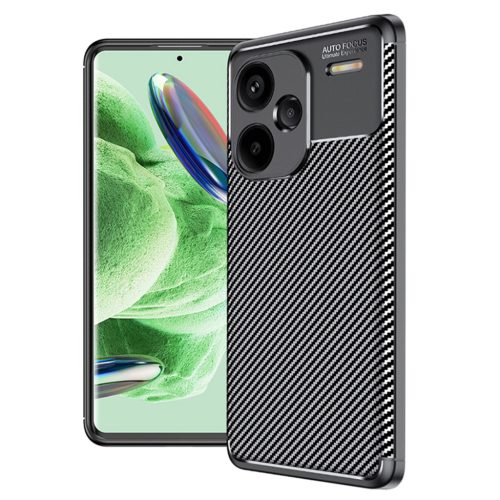  Techsuit - Szénszálas - Xiaomi Redmi Note 13 Pro+ 5G - Fekete tok-5949419161290 6 kép