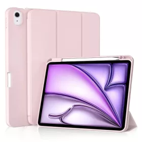    iPad Air 11 (2024-2026) Rózsaszín Techsuit Flex háromszoros hajtogatású, ceruzatartós tok
