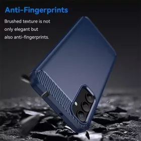  Techsuit - Carbon Szilikon - Samsung Galaxy A55 5G - Kék tok-5949419163935 2 kép