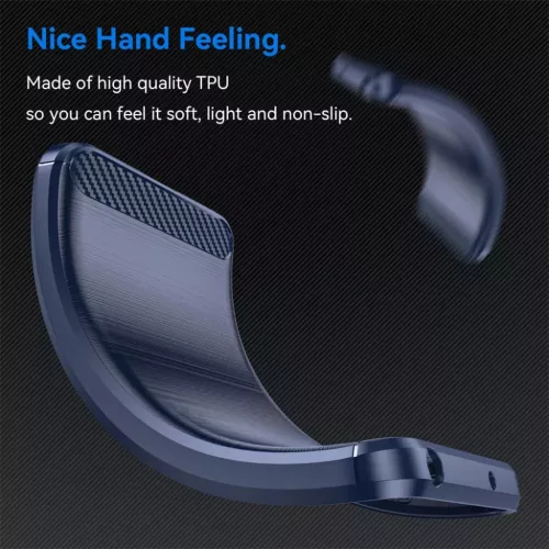  Techsuit - Carbon Szilikon - Samsung Galaxy A55 5G - Kék tok-5949419163935 5 kép