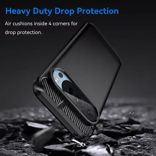  Techsuit - Karbon Szilikon - Google Pixel 9 Pro / 9 - Kék tok-5949419163751 4 kép