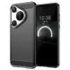  Techsuit - Szénszilikon - Huawei Pura 70 - Fekete tok