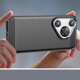 Techsuit - Szén Szilikon - Huawei Pura 70 - Kék tok-5949419165700 2 kép
