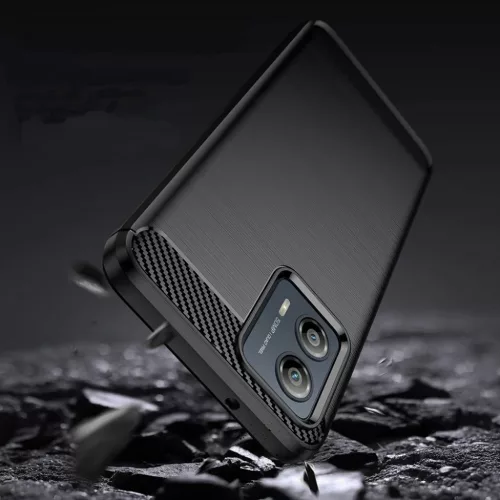  Techsuit - Karbon Szilikon - Motorola Edge 50 Fusion - Fekete tok-5949419165137 3 kép