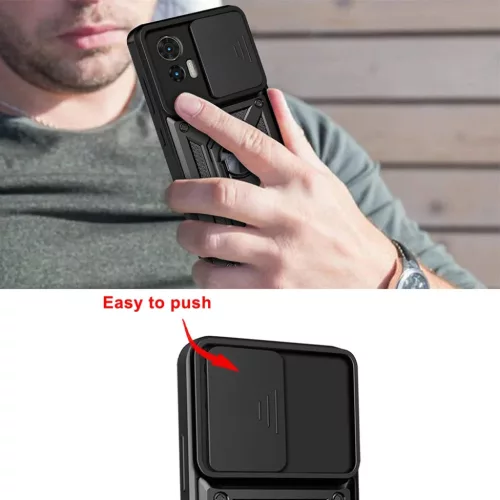  Techsuit - CamShield Sorozat - Motorola Edge 50 Fusion - Fekete tok-5949419165052 4 kép