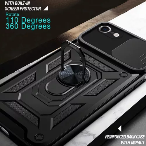 Techsuit - CamShield sorozat - iPhone 16e - Fekete tok-5949419164970 4 kép
