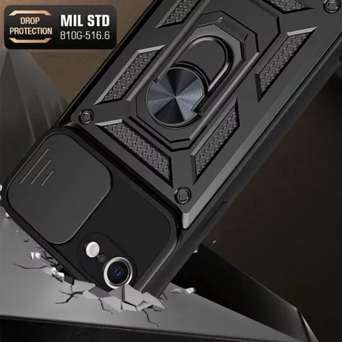 Techsuit - CamShield sorozat - iPhone 16e - Fekete tok-5949419164970 6 kép