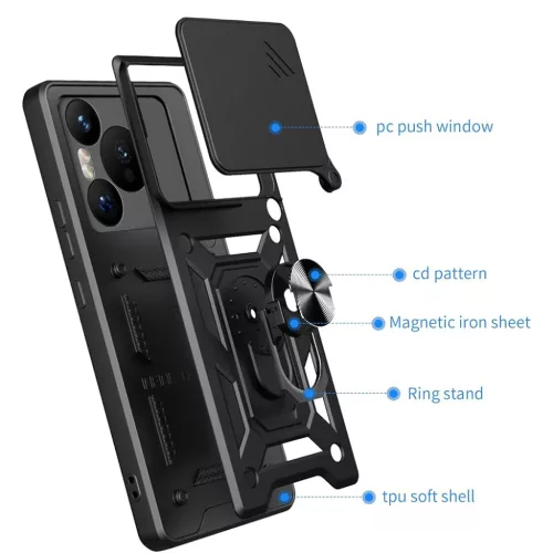  Techsuit - CamShield sorozat - Huawei Pura 70 - Kék tok-5949419170711 4 kép