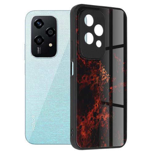  Techsuit - Glaze széria - Honor 200 Lite - Vörös Nebula tok-5949419185760 4 kép